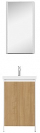 Velvex Мебель для ванной Klaufs 50 напольная белая/дерево – фотография-1