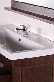 ASB-Woodline Мебель для ванной Прато 100 антикварный орех, массив ясеня – фотография-5