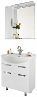 Водолей Мебель для ванной Лира 75  L с ящиками белая