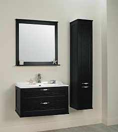 Акватон Мебель для ванной "Леон 80" ясень черный – фотография-2