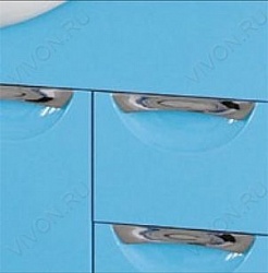 Misty Мебель для ванной Жасмин 105 голубая, эмаль – фотография-3