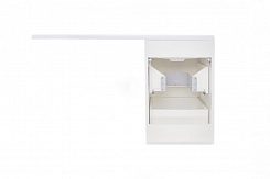 Style Line Мебель для ванной подвесная Даллас 100 Люкс R, белая PLUS	 – фотография-10