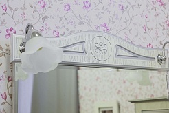 Sanflor Мебель для ванной Адель 65 белая, патина серебро – фотография-8