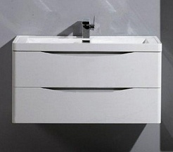 BelBagno Мебель для ванной ANCONA-N 1000 Bianco Lucido, подсветка – фотография-6