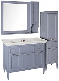 ASB-Woodline Мебель для ванной Гранда 105, grigio серый – фотография-2