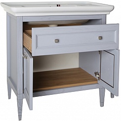 ASB-Woodline Мебель для ванной Гранда 85, шкафчик, grigio серый – фотография-5
