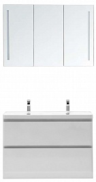 BelBagno Мебель для ванной ENERGIA-N 1200 Bianco Lucido, с двойной чашей – фотография-1