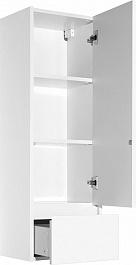 Style Line Пенал для ванной напольный Монако 36 осина бел/бел лакобель, PLUS – фотография-3