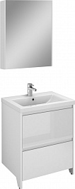 Velvex Мебель для ванной напольная Klaufs 60 белая, 2 ящика – фотография-1