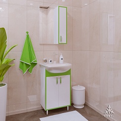 Corozo Мебель для ванной Спектр 50, зеленая – фотография-3