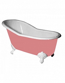 Фэма Чугунная ванна "Gracia", ножки белые, покрытие RAL, матовое – фотография-4