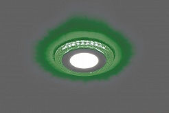 Feron Светодиодный светильник AL2330 встраиваемый 9W 4000K с зеленой подсветкой – фотография-2