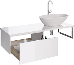 Dreja Мебель для ванной Box Line 120 подвесная белая – фотография-8