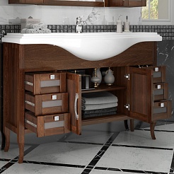 Opadiris Мебель для ванной Мираж 120 орех – фотография-9