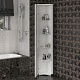 Opadiris Шкаф-пенал для ванной Клио 37 L угловой, белый матовый – фотография-6