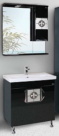 Onika Мебель для ванной "Флорена-Квадро 70" R черная – фотография-1