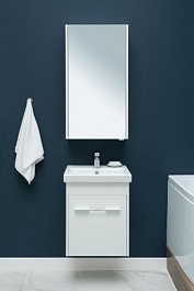 Aquanet Зеркало-шкаф Августа 50 белый – фотография-3