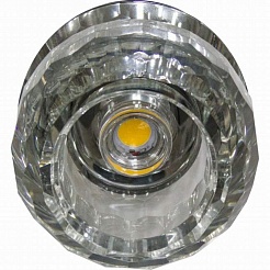 Feron Встраиваемый светильник JD176 LED прозрачный,хром – фотография-1