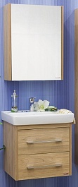 Sanflor Мебель для ванной Ларго 2 60 L Q 60 вяз швейцарский – фотография-1