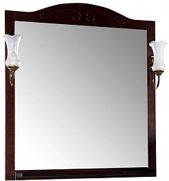 ASB-Woodline Зеркало для ванной Флоренция 85 бук тироль, массив ясеня – фотография-1