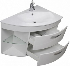 De Aqua Мебель для ванной Трио Люкс 90 R, зеркало Экстра EXT 90 F – фотография-8