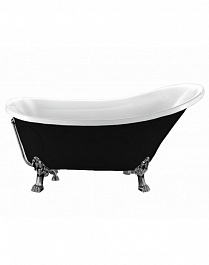 Фэма Акриловая ванна "Vittoria", ножки хром, покрытие RAL металлик  – фотография-2