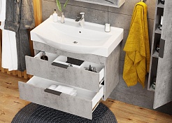 Onika Мебель для ванной Девис 80.13 бетон чикаго – фотография-7