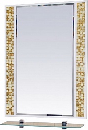 Misty Зеркало для ванной Морена 60 золотая мозаика – фотография-1