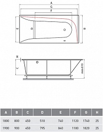 Vayer Акриловая ванна Boomerang 180x80 R – фотография-4