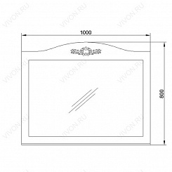 Водолей Мебель для ванной "Верди 100" белая – фотография-10
