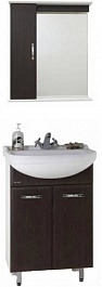 Водолей Мебель для ванной Классик 60 венге, зеркало-шкаф – фотография-1