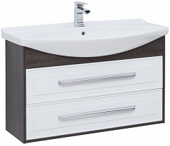 Aquanet Мебель для ванной Остин 105 белая/дуб кантербери – фотография-4