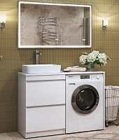 Vigo Мебель для ванной Urban 600-0-2 со столешницей под стиральную машину белая