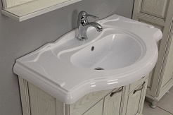 Акватон Мебель для ванной "Жерона 85" белое серебро – фотография-8