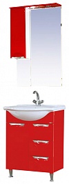 Misty Мебель для ванной Жасмин 65 красная, пленка – фотография-1