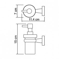 WasserKRAFT Дозатор для жидкого мыла "Lippe  К-6599" – фотография-3