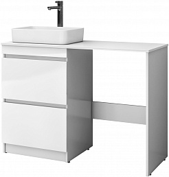 Vigo Мебель для ванной Urban 600-0-2 со столешницей под стиральную машину белая – фотография-5