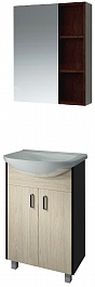 Какса-а Мебель для ванной Карлос 55 дуб сантана/венге – фотография-1