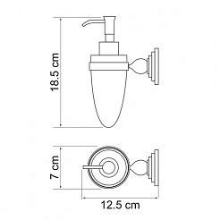 WasserKRAFT Дозатор для жидкого мыла "Ammer K-7099" – фотография-2