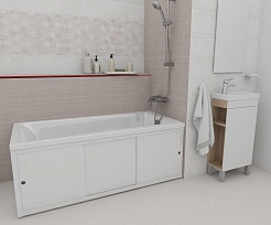 Cersanit Экран для ванны 170 универсальный тип 3 ультра белый – фотография-3