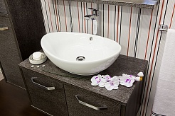 Sanflor Мебель для ванной Румба 82 венге, патина серебро – фотография-3