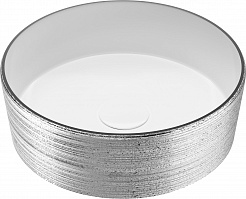 Grossman Раковина накладная Color 35.5 GR-5020SW серебро – фотография-1
