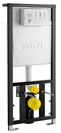 Vitra Унитаз подвесной с инсталляцией Arkitekt 9005B003-7211 кнопка хром – фотография-2