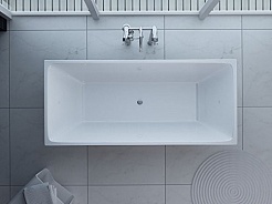 Cerutti Акриловая ванна LESINA 170x75x60 отдельностоящая – фотография-3