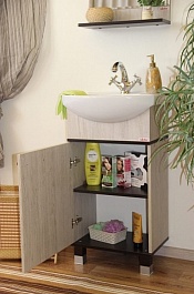 Sanflor Мебель для ванной Толедо 50 L венге, орегон – фотография-7