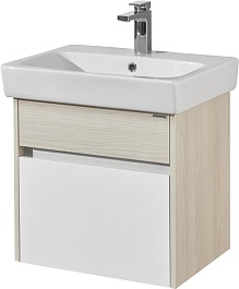 Акватон Мебель для ванной Верди Pro 60 подвесная белая/ясень фабрик – фотография-3