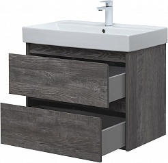 Aquanet Мебель для ванной Nova Lite 75 подвесная дуб серый – фотография-9