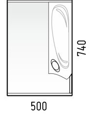 Corozo Зеркало-шкаф Лидер 50/С – фотография-3