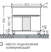 СанТа Мебель для ванной Лондон 80 напольная LED – фотография-3