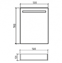 BelBagno Мебель для ванной подвесная CAPELLA 50 R Bianco Lucido – фотография-7